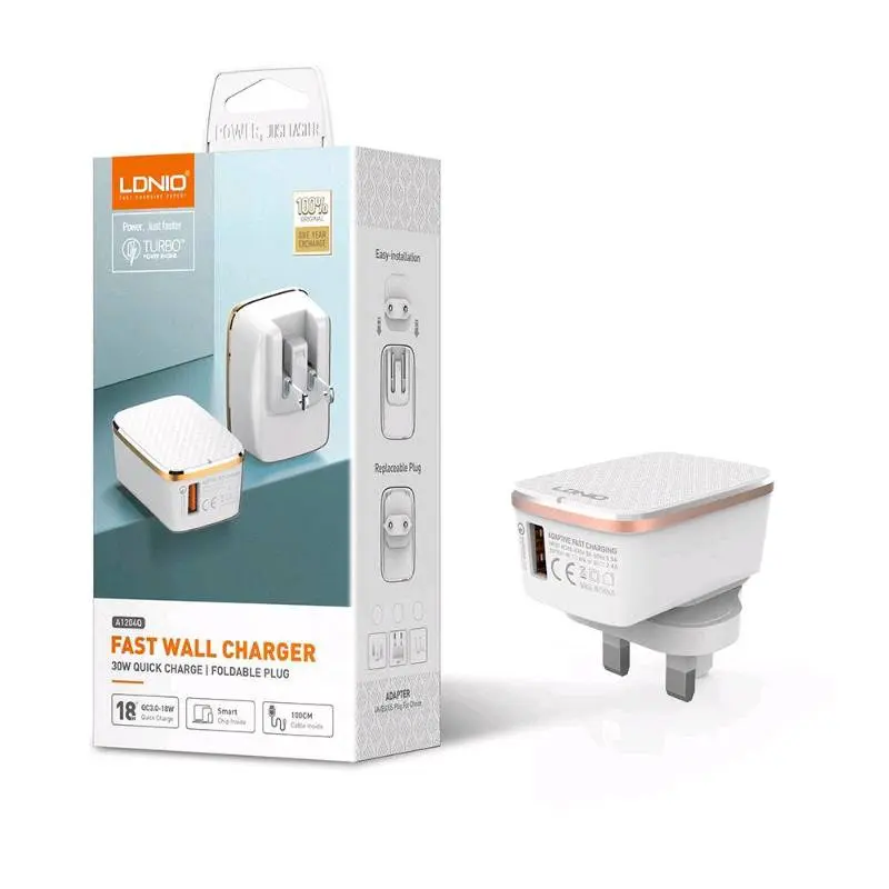 CARGADOR COMPLETO TIPO C LDNIO A1204Q